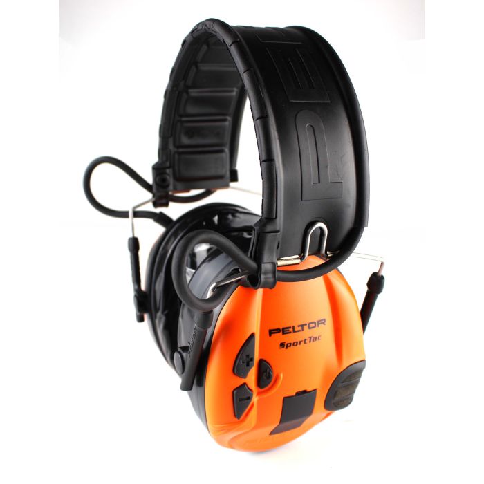 Casque 3M Peltor SpotTac - Coquilles vertes/oranges Digital Camo