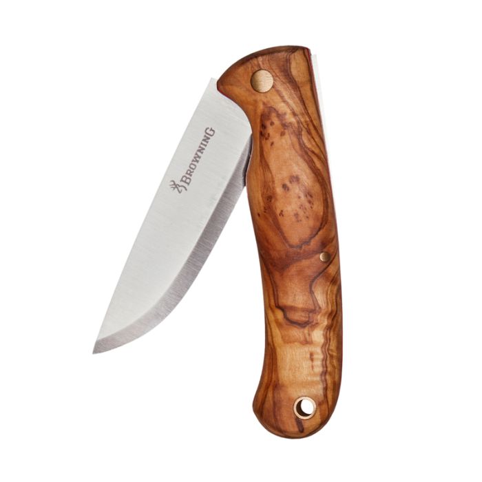 KWB Petit couteau de chasse pliant avec manche en bois - 21990 - Cdiscount  Sport