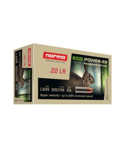 Balles 22LR Norma - Eco Power-22 - 25 grains