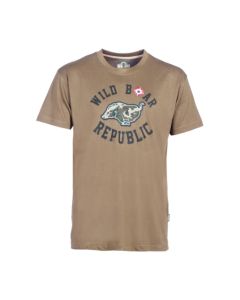 T-Shirt Homme Percussion Wildboar Sanglier Beige 